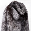 Female fur coat from fur of the silver fox